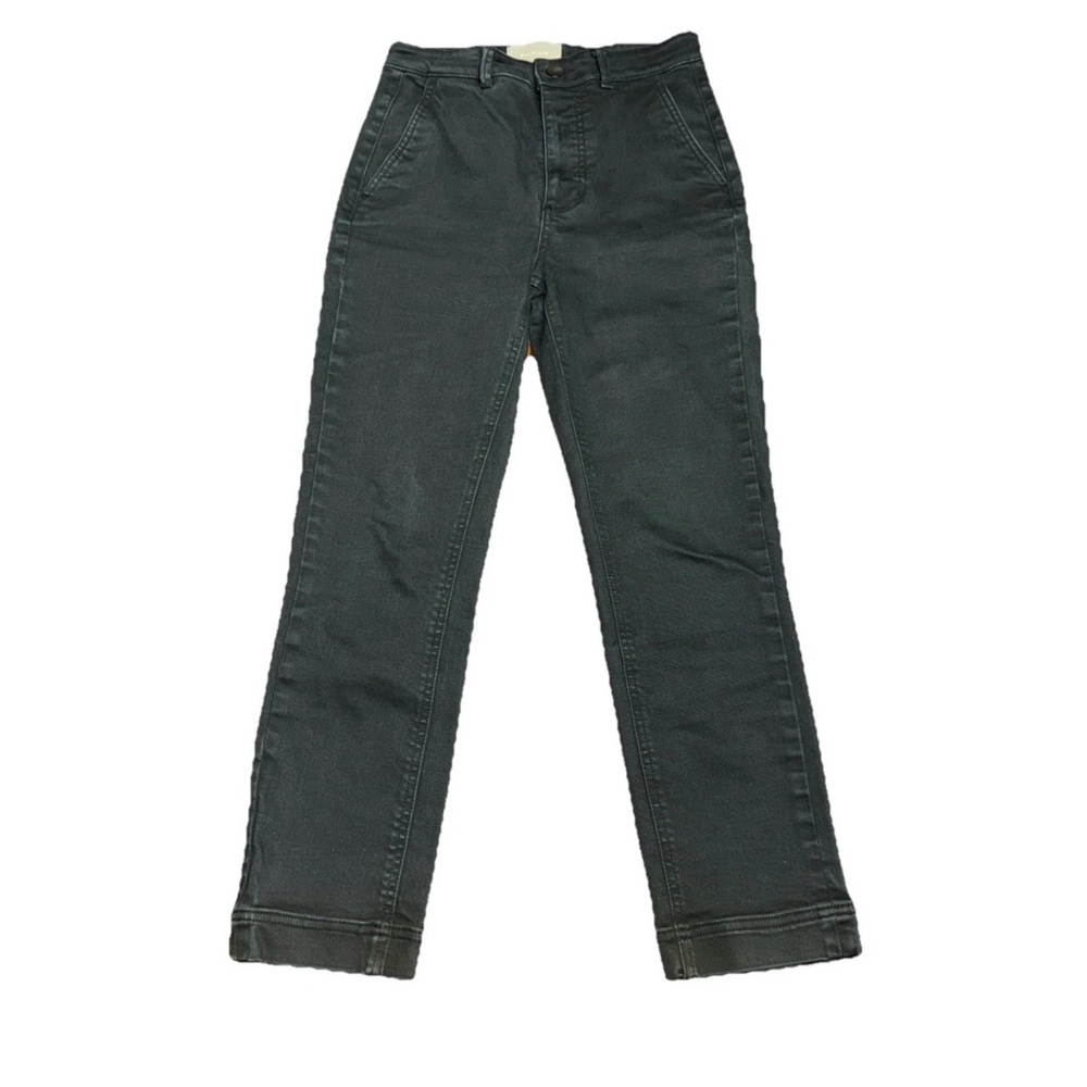 Everlane Cropped Slim Regular Black Denim Stretch RN 139393 Preppy Comfort Cute